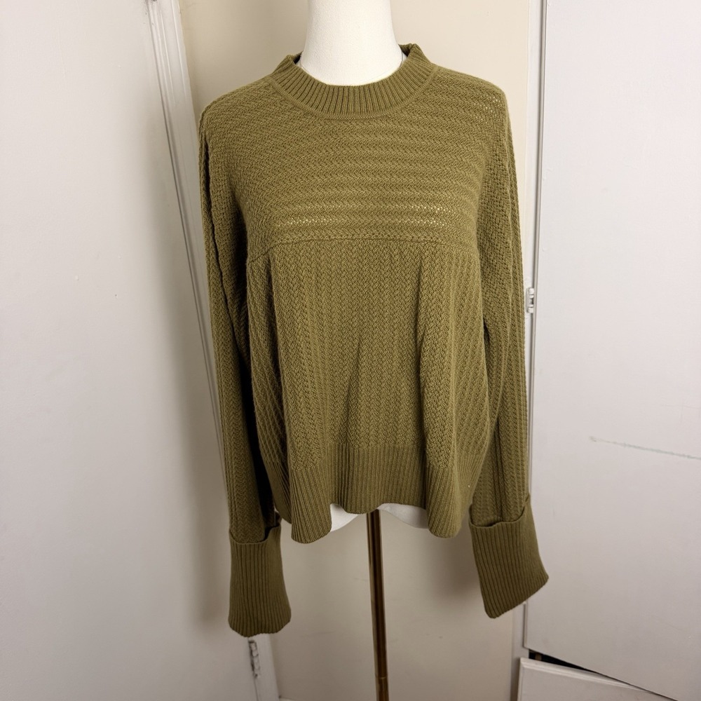 Rag & Bone 100% Cashmere Women's Olive Green sweater Sz SP